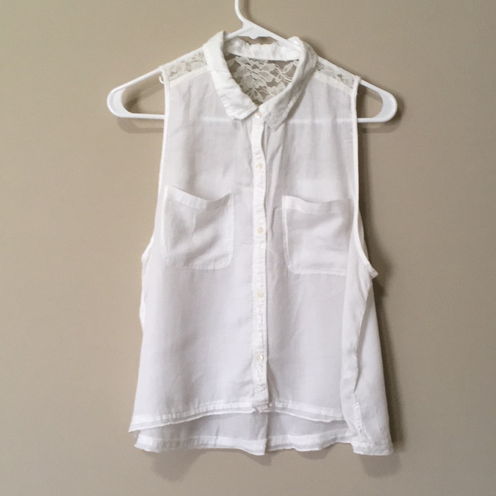Abercrombie & Fitch Women's white tank top